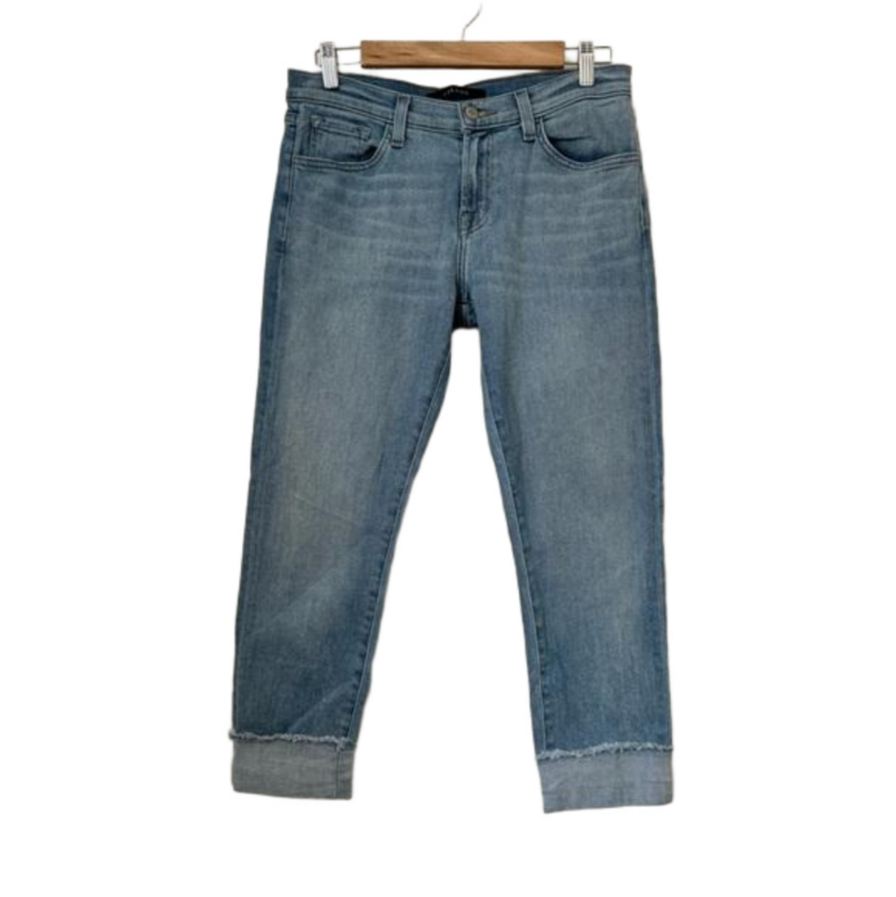 J Brand Sadey Slim Straight Cropped Jeans. Size 26